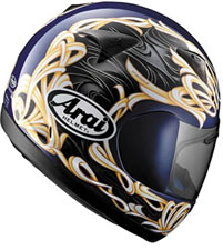 ARAI QUANTUM 2 SWIRL BLUE HELMET