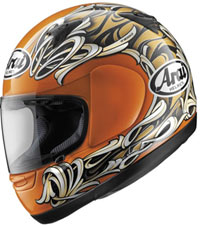 ARAI QUANTUM 2 SWIRL ORANGE HELMET