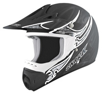 Shark SX1 Black One Black/White Helmet