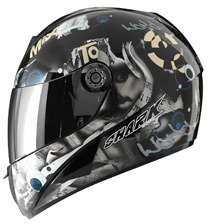 Shark S650 Live Black/Silver Helmet