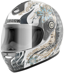 Shark RSF 3 Mint White/Gold/Silver Helmet