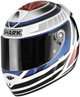 Shark RSR 2 Indy White/Blue/Red Helmet