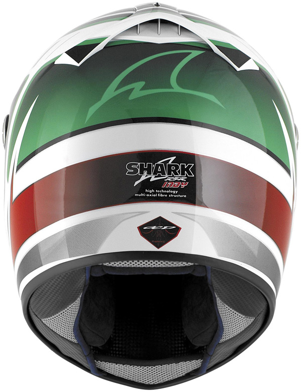 Shark RSR 2 Indy White/Green/Red Helmet