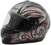 KBC Magnum Drago Red/Silver Helmet