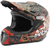 KBC PRO X Flora Matte Black/Red Helmet