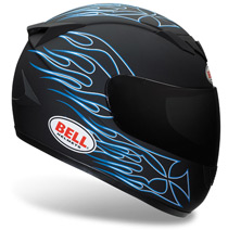 Bell Double Crossed Blue Apex Helmet