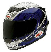 Bell Edge Blue/Silver Apex Helmet