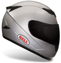 Bell Metallic Silver Solid Apex Helmet