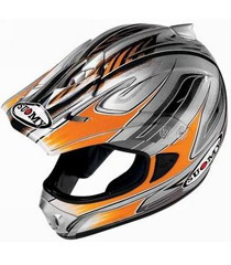 Suomy Spectre Silver/Orange Helmet