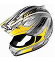 Suomy Spectre Silver/Yellow Helmet