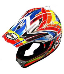 Suomy Spectre White Star Helmet