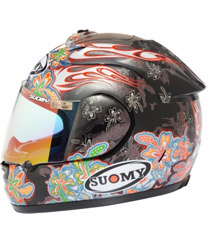 Suomy Spec 1R Extreme Anthracite Flowers Helmet