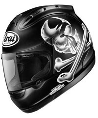 Clearance! Arai Corsair V Hayes Jolly Roger Helmet